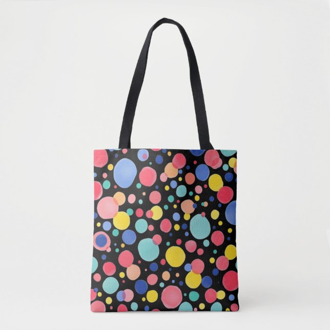 Confetti Pop - black Tote Bag (Front)