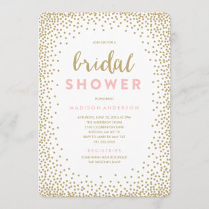 Confetti Shower Bridal Shower Invitation
