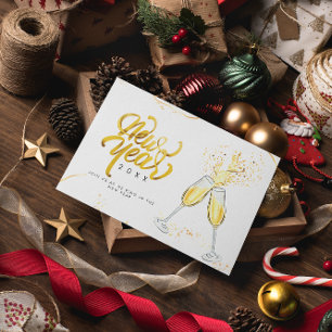 Confetti Sparkle Glitter Modern Party Holiday card