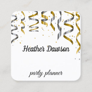 Confetti & Speckled Square Business Card