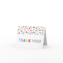 Confetti Sprinkle Thank You Card