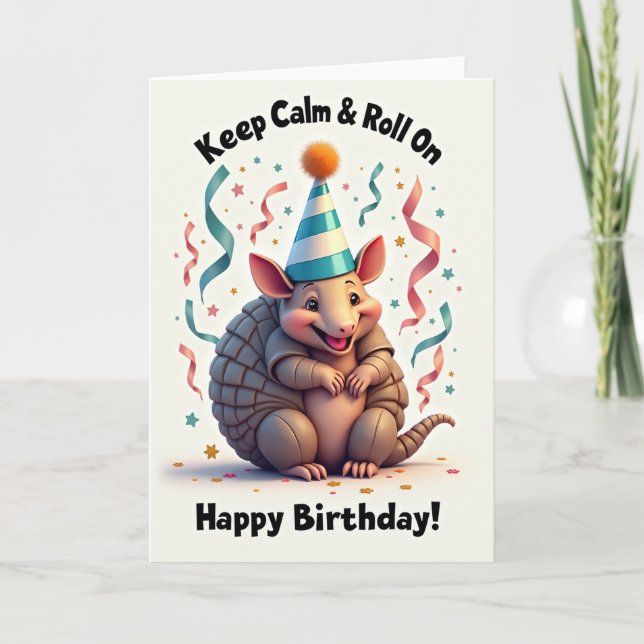 Confetti Star Birthday Card (Front)