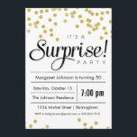 Confetti Surprise Party Invitation<br><div class="desc">This fun invitation features glitter-look confetti to get the word out about your surprise party.</div>