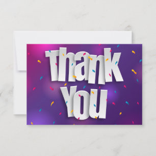 Confetti Thank You Card