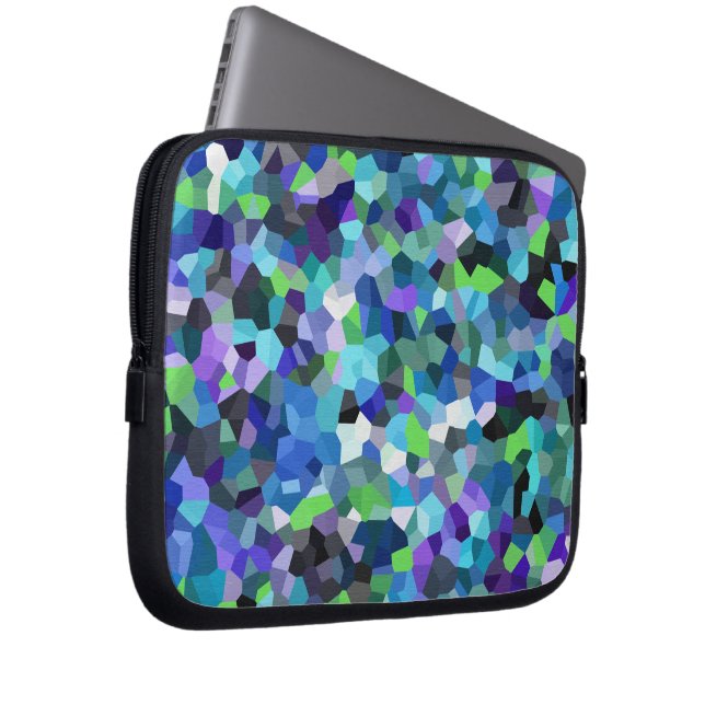 Confetti Violet Blues Laptop Sleeve (Front Right)