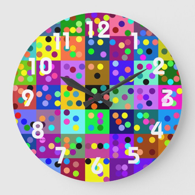 Confetti Wall Clock (Front)