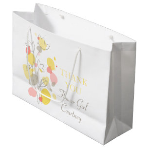 Confetti wedding flower girl favour large gift bag