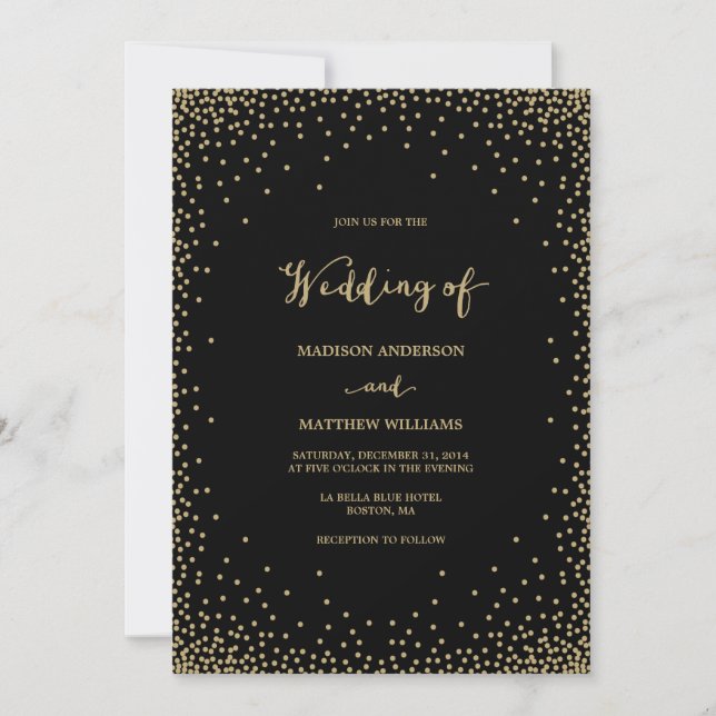 Confetti | Wedding Invitation (Front)