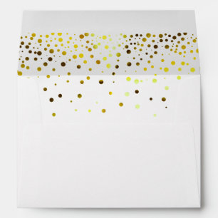 Confetti Yello Gold Foil glitter for Wedding Envelope