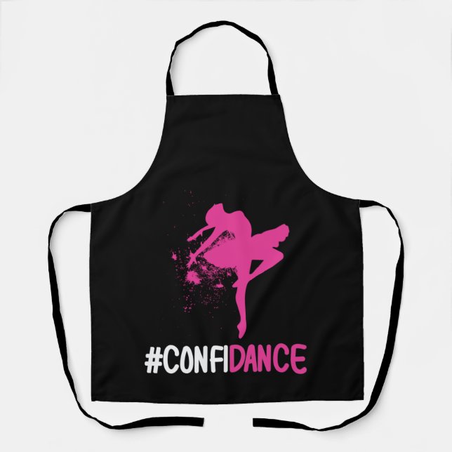 Confidance Cute Dance and Dance for Dancers Apron (Front)