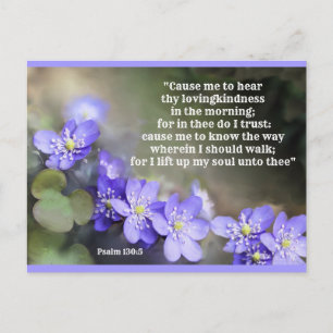 Confidence and trust in God Postcard