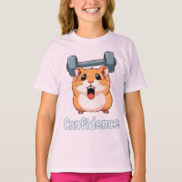 Confidence Cute Hamster Lifting Weights Gym Workou