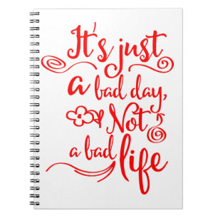 Confidence, Happiness Attitude Life Success Quote Spiral Notebook