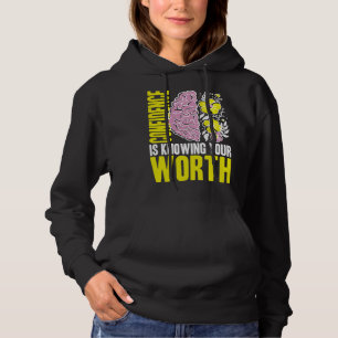 Confidence Is Knowing Your Worth Mental Health Awa Hoodie