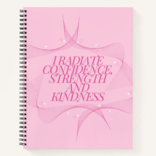 Confidence, Kindness, Spiritual, Inspirational  Notebook