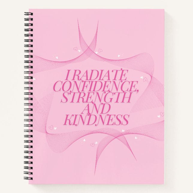 Confidence, Kindness, Spiritual, Inspirational  Notebook (Front)