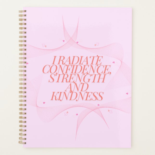 Confidence, Kindness, Spiritual, Inspirational Planner (Front)