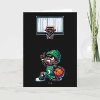 Confident And Motivated Little Jayson With Beanie Card