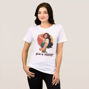 Confident Beauty – Modern Retro Art Tri-Blend Shirt