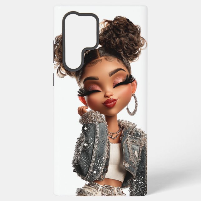 Confident Couture Cutie Samsung Galaxy S22 Ultra Case (Back)