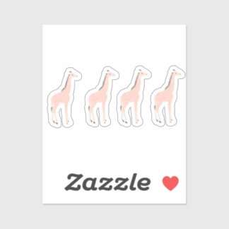 Confident Giraffes Water Bottle Stickers