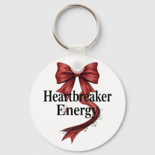 Confident "Heartbreaker Energy" Quote Key Ring
