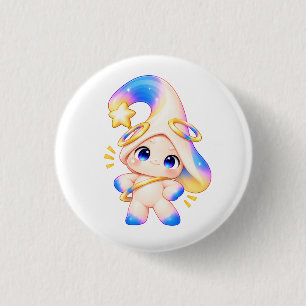 Confident Sassy Pastel Button - Bold Attitude Pin