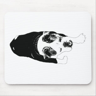 Confident Walk Dog Sharpens Creative Winter Desk Mouse Pad