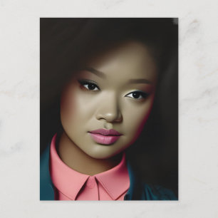 Confident Young Woman Postcard