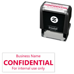 Confidential Business Name For Internal Use Only Self-inking Stamp