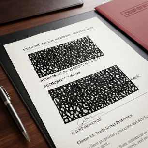 Confidential Document Security Self-inking Stamp
