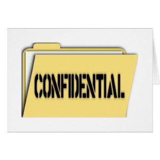 Confidential Folder With Paper