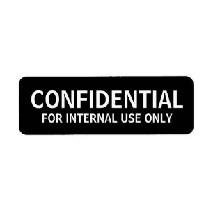 CONFIDENTIAL labels