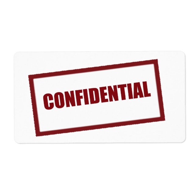 Confidential LG Label (Front)