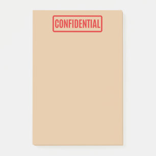 Confidential Post-it Notes