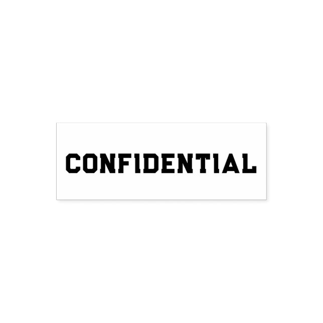 Confidential Self-inking Stamp (Design)