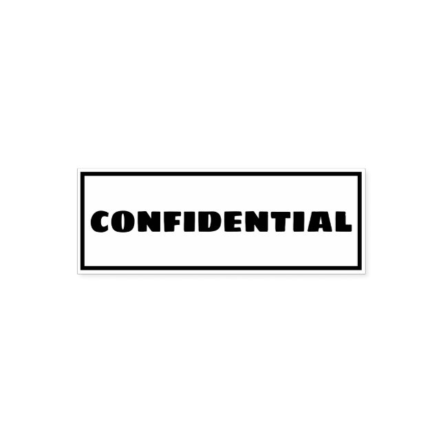 Confidential Self-inking stamp (Design)