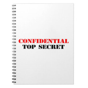 Confidential Spiral Notebook