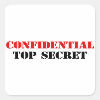 Confidential Square Sticker