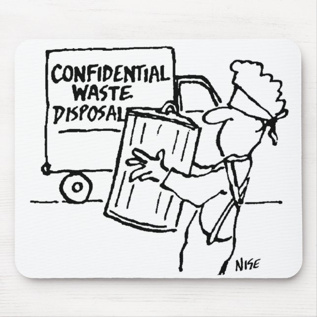 Confidential Waste Disposal Mouse Pad (Front)