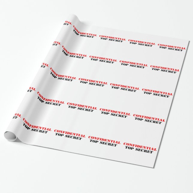 Confidential Wrapping Paper (Unrolled)