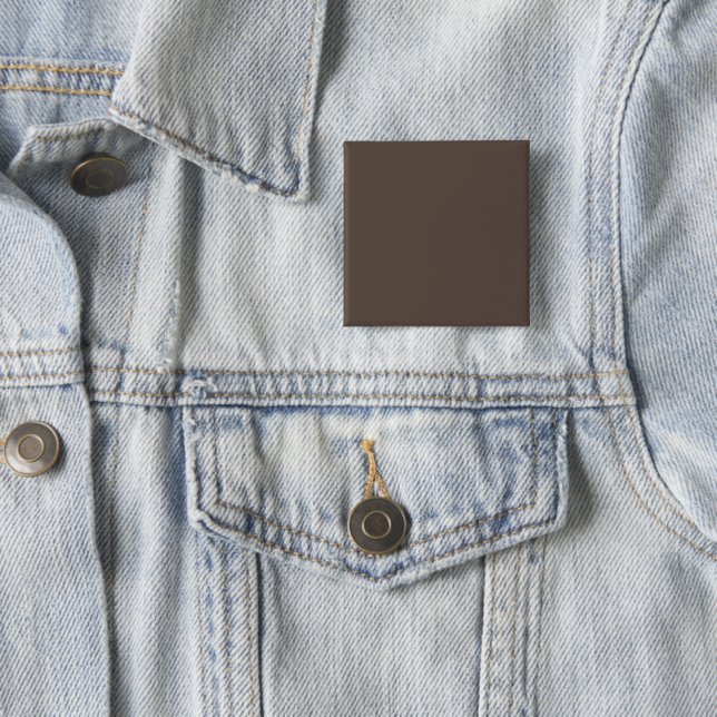 Confidently Against a Stylish Brown Wall 15 Cm Square Badge (In Situ)