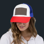 Confidently Against a Stylish Brown Wall Trucker Hat<br><div class="desc">Step up your game with a classy businessman's outfit. This man in a suit and tie exudes confidence and style against a sleek brown wall,  ideal for a formal setting."</div>