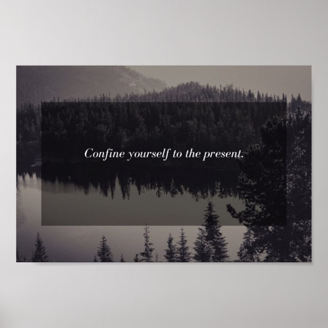 Confine yourself to the present poster (Front)