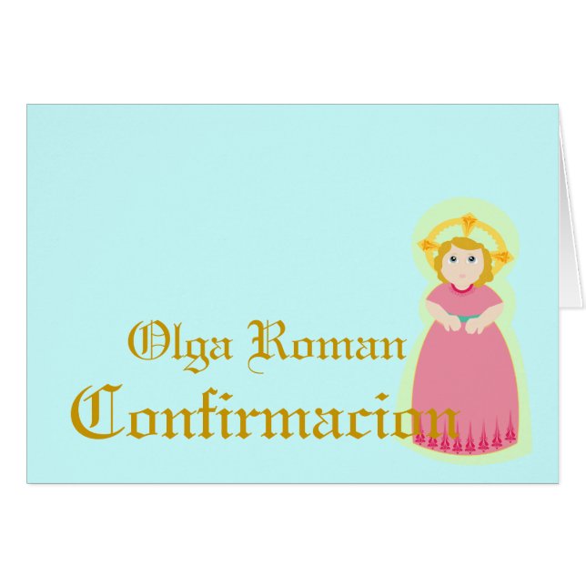 "Confirmacion"-Spanish-Customise (Front Horizontal)