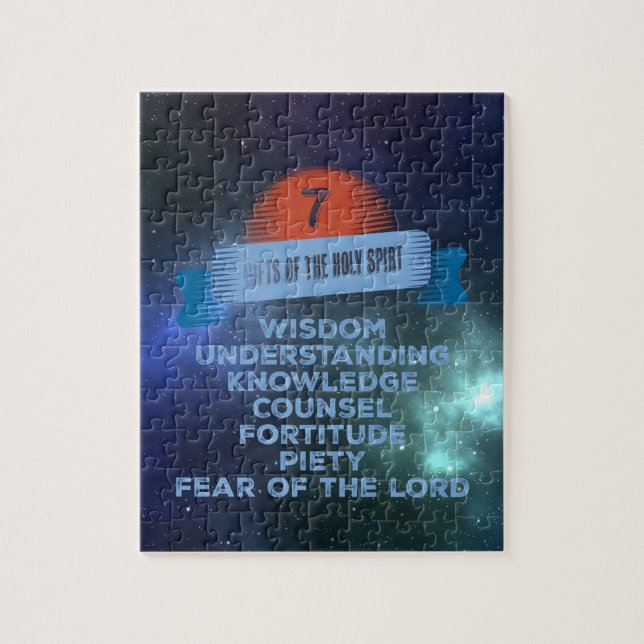 Confirmation 7 Gifts of the Holy Spirit Jigsaw Puzzle (Vertical)
