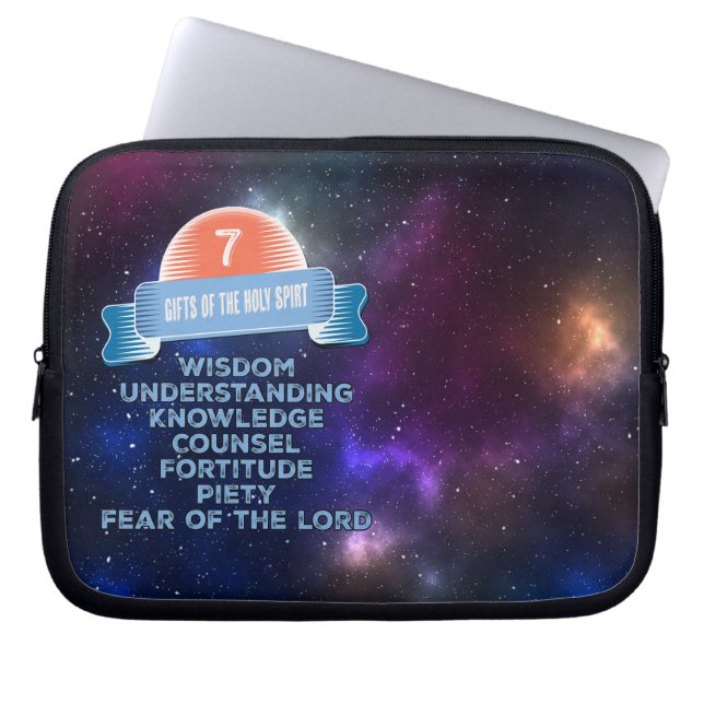 Confirmation 7 Gifts of the Holy Spirit Laptop Sleeve (Front)