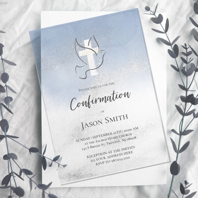 Confirmation Acrylic Invitations (Creator Uploaded)