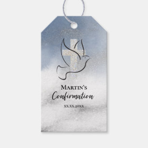 Confirmation blue marble gift tags