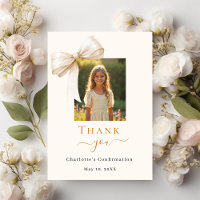 Confirmation bow photo cream